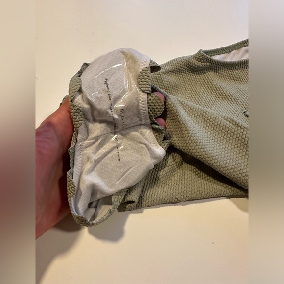 NWT Rylee + Cru Laced One Piece Swimsuit in Seafoam, size 3-6 months - Picture 12 of 13